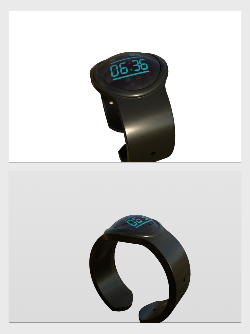 未来腕间的先锋——3D数码智能手环模型解析